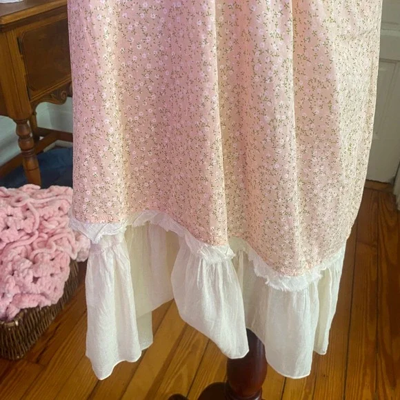 The Pyramid Collection dress Floral Ruffle  Lace  Shabby Chic Boho Layered XL - Picture 7 of 10